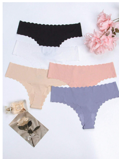 🎀Panty Sexy Con Hilos Sólidos🍃 Sin Costuras, Lencería Suave⭐⭐⭐⭐⭐