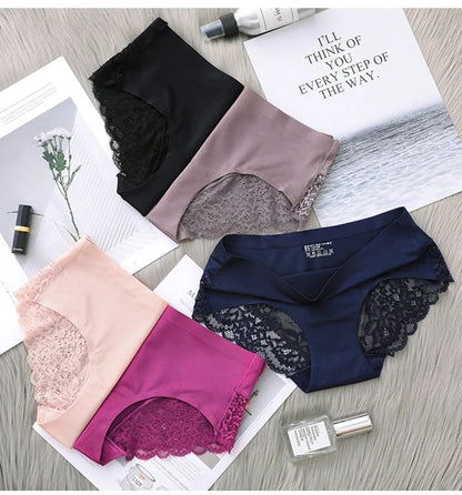 🌺Panty´s de cintura fina levantadoras de glúteos sexy y transpirables de encaje sin costuras ⭐⭐⭐⭐⭐